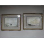 Two gilt framed watercolours, signed Carter,