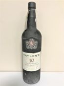 One bottle of port - Taylor's 10 Year Old Tawny.