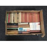 A box of mid 20th century books including Richard Crompton, G.