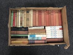 A box of mid 20th century books including Richard Crompton, G.