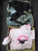 Four boxes of assorted new clothing