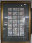 A montage of cigarette cards - British Royalty, 76 cm x 51 cm.