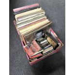 A box of LP records, classical,