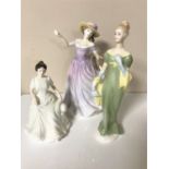 Three Royal Doulton figures; Beth HN 4156,