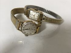 A 9ct gold Rotary watch and a 9ct gold Tissot watch,