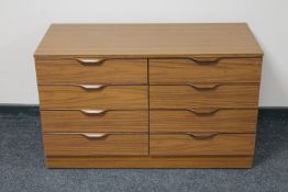 A mid twentieth century teak Roper furniture six drawer chest