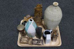 Donald James White : An interesting collection of twelve pieces of studio pottery and ceramics,