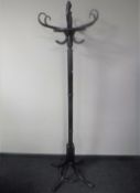 A Bentwood hat and coat stand
