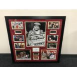 A framed Only Fools and Horses photographic montage,