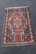 An antique Kurdish Mazlaghan rug,