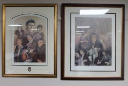 Two limited edition Steven Doig Cliff Richard prints; Wonderful Life No.