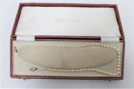 A cased set of Osaki pearls