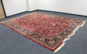 A machine made Persian carpet,