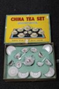 A mid 20th century child's china tea service