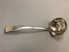 A large Scottish silver ladle, William Constable,