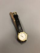 A lady's 18ct gold Omega De Ville wristwatch