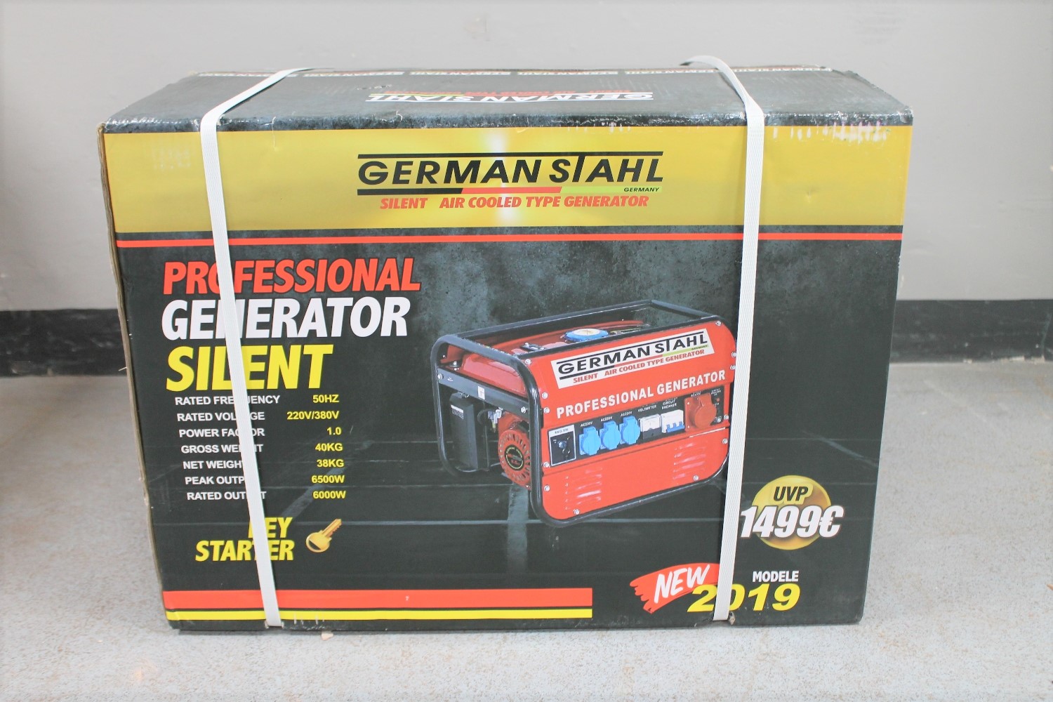 A boxed German Stahl 220V professional silent generator