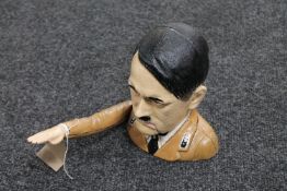 A cast iron novelty Hitler nutcracker