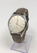 A gent's 1950's stainless steel Omega wristwatch