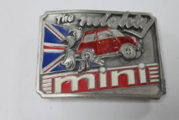 A Mighty Mini belt buckle