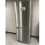 An AEG Electrolux Santo fridge freezer model 75438KG in silver