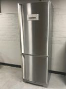 An AEG Electrolux Santo fridge freezer model 75438KG in silver