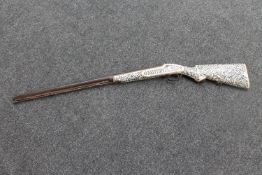 A 19th century Indo Persian musket with inlaid mother of pearl inlaid stock CONDITION