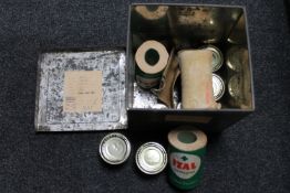 An RAF tin containing rations