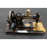 An early 20th century Jones electric sewing machine