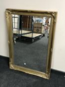 A Victorian style gilt framed overmantel mirror