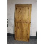 A pine interior door