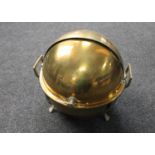 Four Indian brass dome topped food warmers on stands