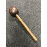 An old wooden club