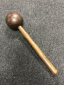 An old wooden club