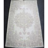 A Kashmir chain-stitch rug,