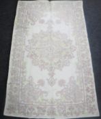 A Kashmir chain-stitch rug,