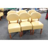 A set of forty contemporary leather upholstered restaurant chairs