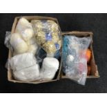 Two boxes of wool