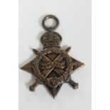A WWI Royal Navy medal presented to F.