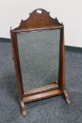 A George III mahogany dressing table mirror