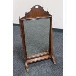 A George III mahogany dressing table mirror