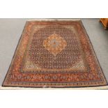 A Tabriz rug, 203cm by 150cm CONDITION REPORT: Fringes dirty.