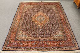 A Tabriz rug, 203cm by 150cm CONDITION REPORT: Fringes dirty.