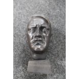 A cast iron bust of Hitler