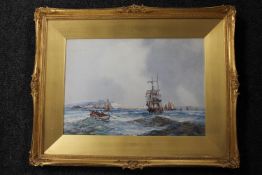 A gilt framed 20th century watercolour by J. T.