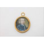 A fine quality gold mounted miniature,