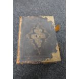 A 19th century leather bound family bible