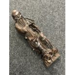 An antique carved wooden figure - Chinese elder