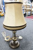 A brass ships style table lamp