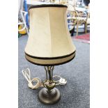 A brass ships style table lamp